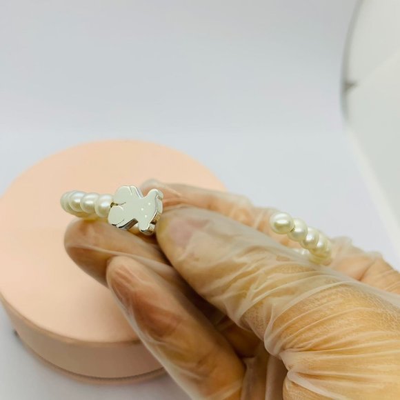 Tous Silver Bear Bracelet with pearls - Picture 4 of 7